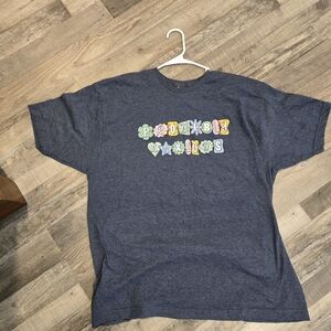 "Probably Anxious" Blue Graphic T-Shirt, TULTEX 202, XXL